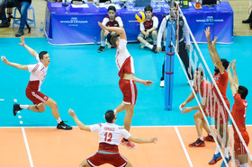 دیدار والیبال تیم‌های ملی ایران و لهستان